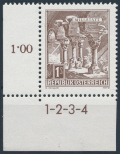 Briefmarke mit Symbolzahl(en)